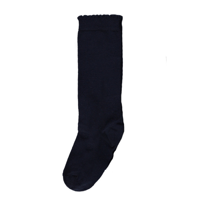 girls navy knee high socks