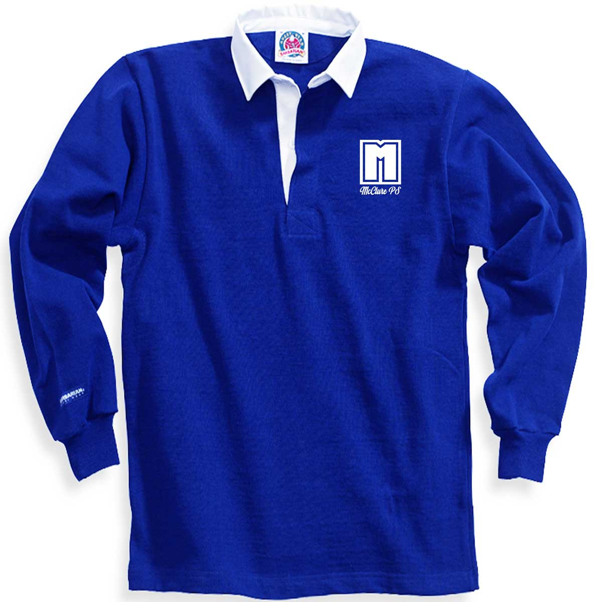 MCP Adult Royal Barbarian Solid Classic 12 Oz. Rugby Shirt - Royal