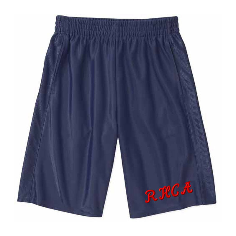 RHCA 6-8 Youth Dazzle Gym Shorts (Adult Sizes) - Navy