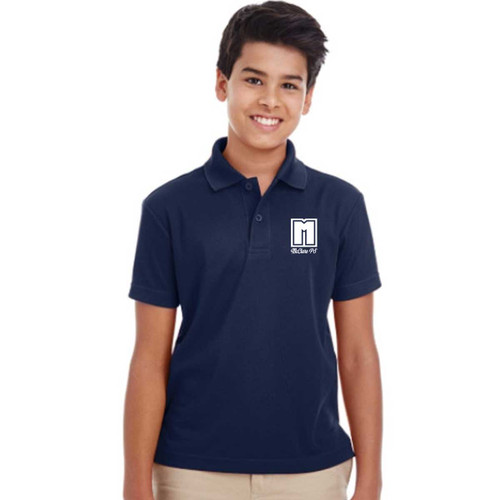MCP Youth Short Sleeve Polo Shirt - Navy (MCP-POL5Y-NY)