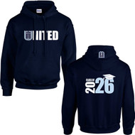 MCP Adult Heavy Blend Grad Hoodie with 2026 Design - Navy (MCP-017-NY)