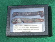 Remains of a Civil War Soldier's Pocket Knives - Gettysburg (SOLD)