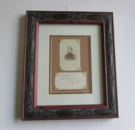 Framed original signature and Civil War CDV image of General Nathaniel Banks (SOLD)