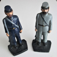 Vintage pair of cast iron Civil War soldiers (SOLD)