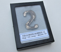 Large Field-made Number "2", from Confederate camp (SOLD,D)