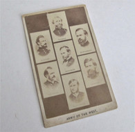 Civil War CDV titled "Army of the West"