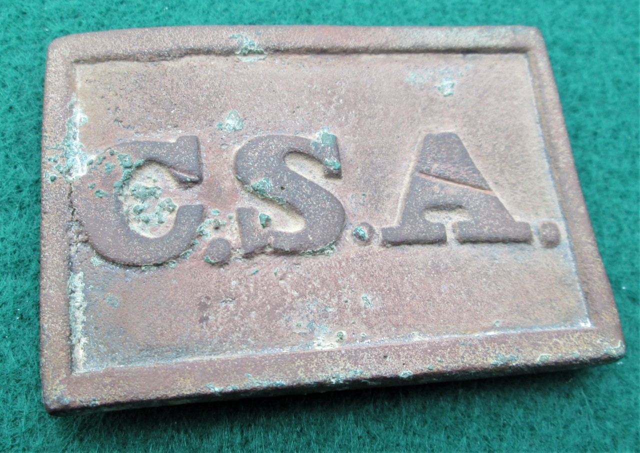 Very Rare! Original Confederate CSA Belt Plate, Columbia (SOLD) - Yankee  Rebel Antiques