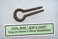 Civil War Soldier's musical "Jew's Harp", dug at Stone's River (SOLD)