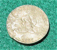 Flying Eagle Cent, dated 1857