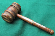 Early Gettysburg souvenir, gavel from battlefield wood (SOLD,MW)