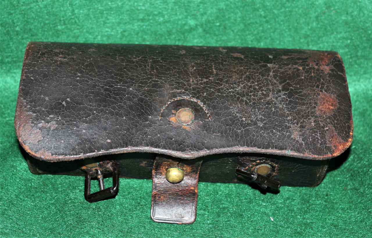 Civil War Cavalry Carbine Cartridge Box, E. Gaylord (SOLD) - Yankee Rebel  Antiques
