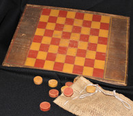 Civil War Handmade Checkerboard and Checkers (SOLD,DENNIS) 