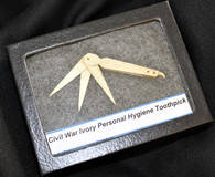 Civil War Ivory Personal Hygiene Toothpick, as in museum (SOLD,GW)