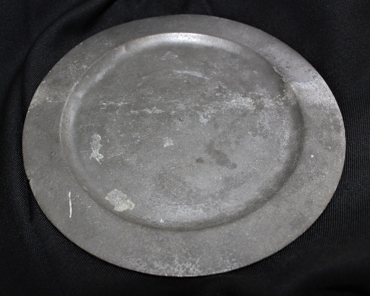 Revolutionary War Soldier’s pewter mess plate, typical 18th and 19th