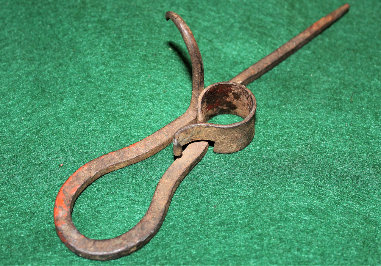 Very early iron spike Candle Holder Yankee Rebel Antiques