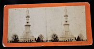 Early stereocard of the Soldier’s Monument in the National Cemetery in Gettysburg