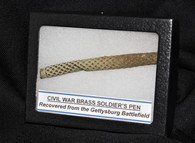 Civil War Soldier’s Brass pen from the Gettysburg Battlefield (SOLD,BG)                  