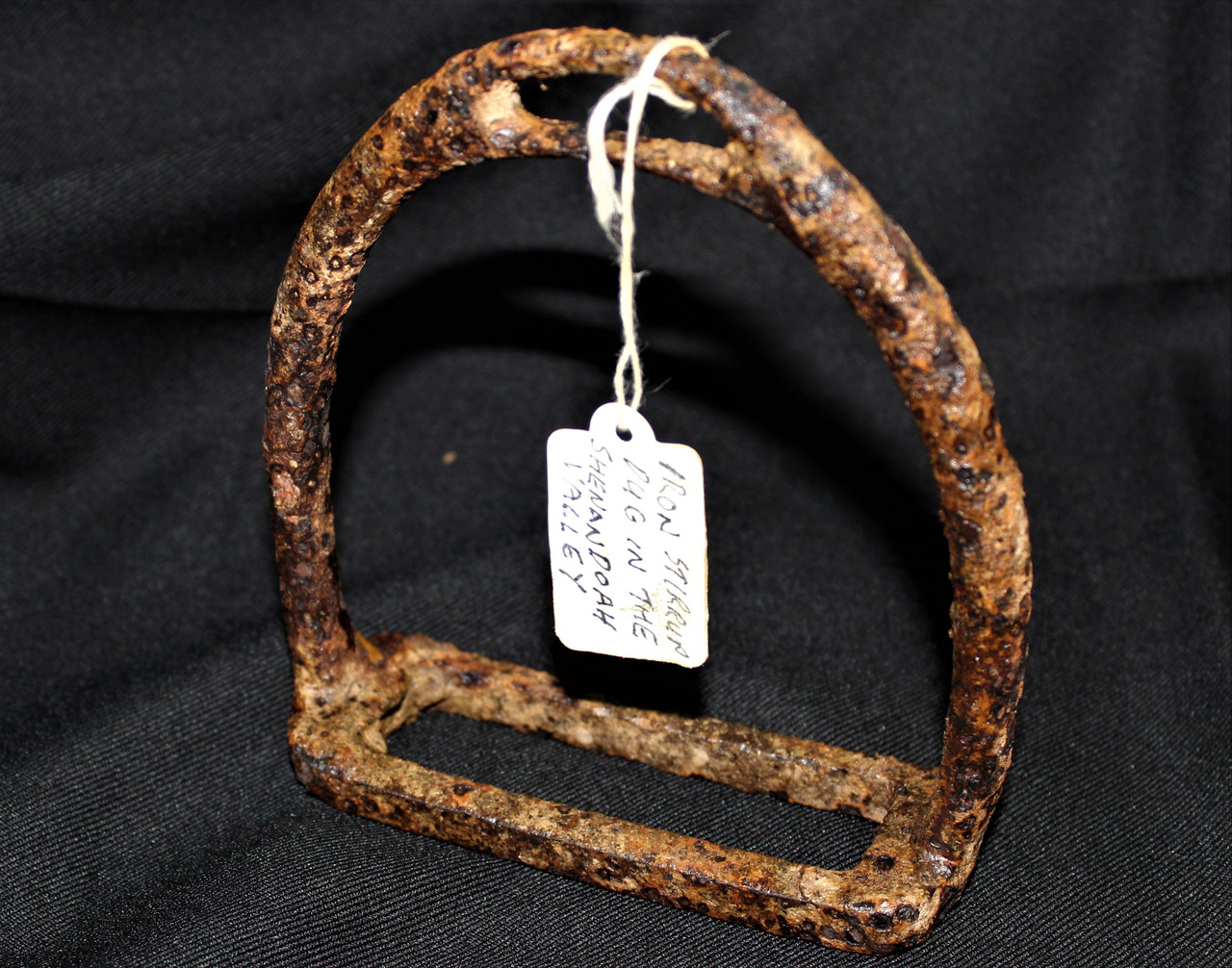 Large Iron Stirrup recovered from the Shenandoah Valley, Virginia Yankee Rebel Antiques