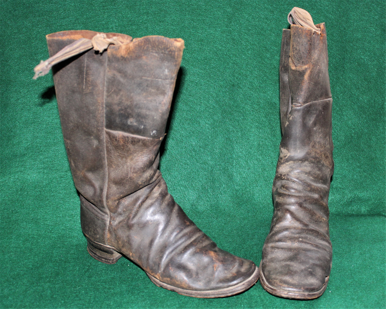 Rare original pair of Civil War soldier’s leather boots