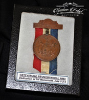 Gettysburg New York Veteran’s Medal, Monument Dedication 1893