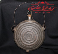 Original Civil War Union Bullseye Canteen, maker-marked (SOLD)            