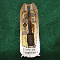 Civil War Artillery Parrott “Half-Shell” recovered at White Oak Swamp Battlefield (SOLD)   