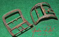 Rare, matched set of Revolutionary War Military Shoe Buckles                    