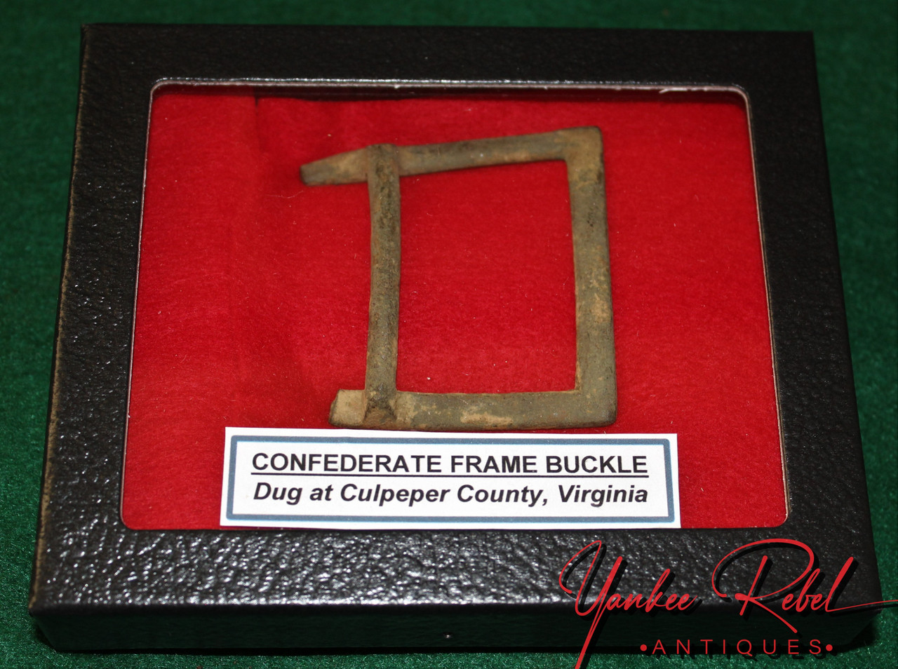 Broken Confederate Frame Buckle, dug at Culpepper, VA - Yankee Rebel  Antiques