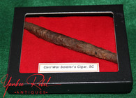 Original Civil War Soldier's Cigar from SC, displayed in most museums   