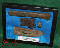  Brass parts found together from an NCO sword, recovered at Chancellorsville Battlefield 