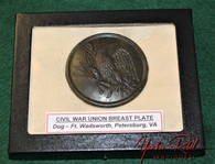 Beautiful Union Eagle Breast Plate, dug Ft. Wadsworth, Petersburg, VA (SOLD,DC)     