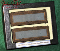 Original Set of Civil War 2nd Lieutenant Infantry Shoulder Boards                
