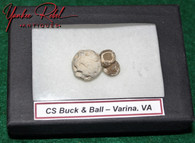 Confederate “Buck and Ball”, recovered near Varina, VA, Richmond’s outer defenses  