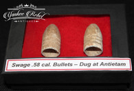  Pair of .58 caliber Swage Bullets recovered from the Antietam Battlefield (ON HOLD,D)            
