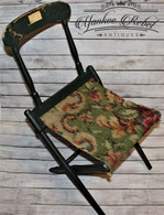 Officer’s Folding Carpet Chair from the 128th Pennsylvania Infantry, POW  at Chancellorsville (SOLD,EK)                      