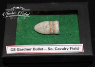 Confederate Gardner bullet dug South Cavalry Field, Gettysburg   (SOLD) 