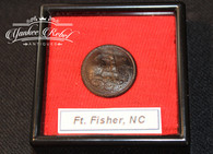 Civil War Confederate Artillery Script “A” button, dug at Ft. Fisher   