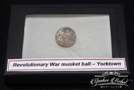 Revolutionary War Musket Ball recovered at Yorktown, Virginia