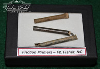 Three fired Civil War Artillery Friction Primers, found at Ft. Fisher, NC