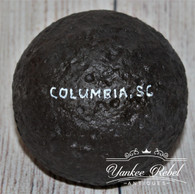 Confederate 6-pounder cannonball recovered at Columbia, SC Arsenal