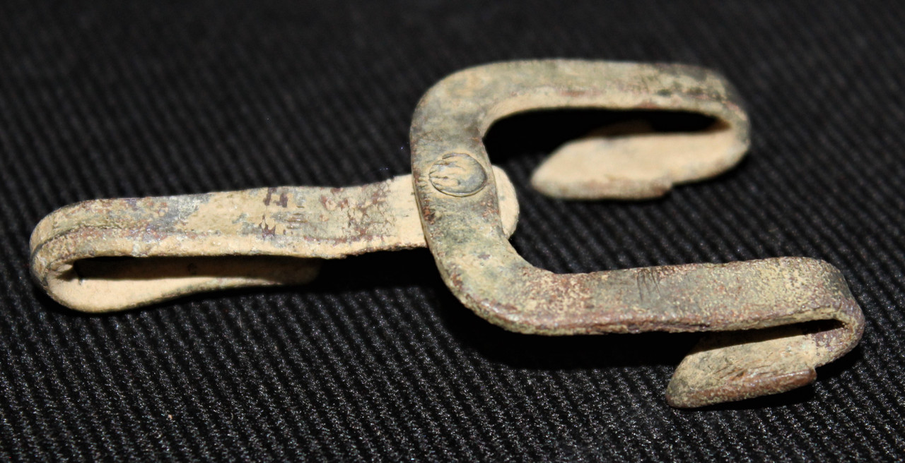 civil war fishing hooks Hooks from the back of a Civil War Belt Plate, dug in Atlanta
