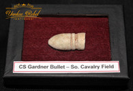 Confederate Gardner bullet dug South Cavalry Field, Gettysburg, (SOLD)   