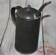 Original Civil War Tin Coffee Pot, smaller personal size (SOLD)                    