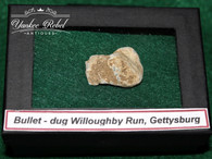 Fired bullet recovered at Willoughby Run, Gettysburg (HOLD,D)      