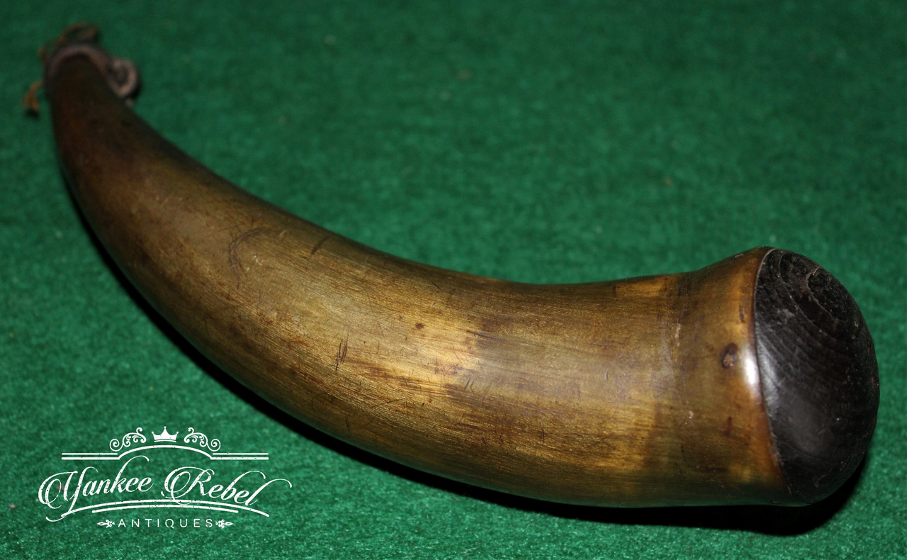 Original Revolutionary War Powder Horn Yankee Rebel Antiques
