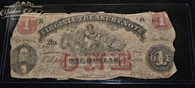 Confederate Virginia One Dollar Bill, dated July 21, 1862      