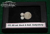 Confederate dropped Buck and Ball from the Gettysburg Battlefield                        