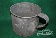 Very large Civil War Camp Tin Cup with handle       