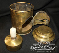 Civil War Soldier’s small brass portable stove                     