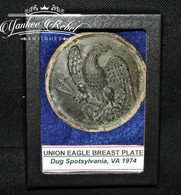 Eagle Breast Plate from the “Bloody Angle” at Spotsylvania in 1974, great provenance (ON HOLD,D)      
